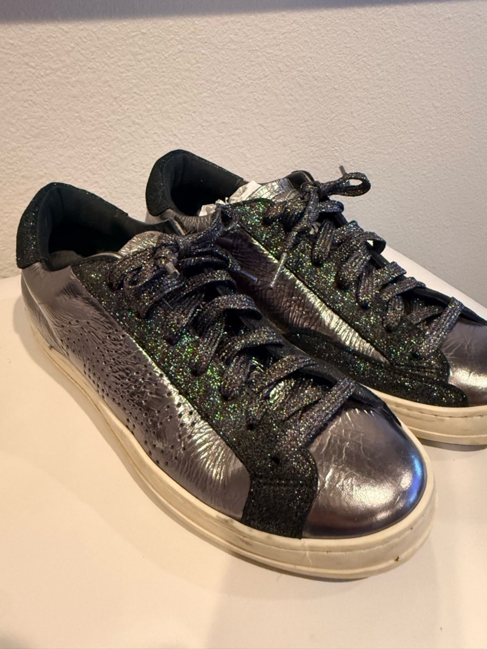 P448 | John Maya Steel Grey Made in ItaIy Street Sneaker Low-Top